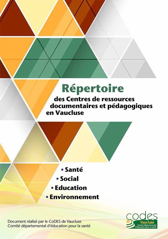 Répertoire des centres ressources documentaires et pédagogiques en Vaucluse